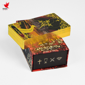 印刷烫金金箔肯定卡甲骨文塔罗牌定制塔罗牌